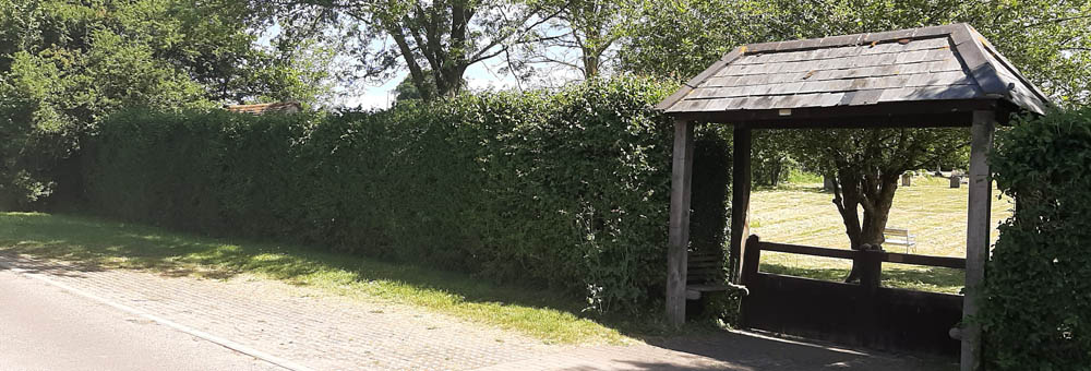 Newton Toney Wiltshire village cemetary gate image