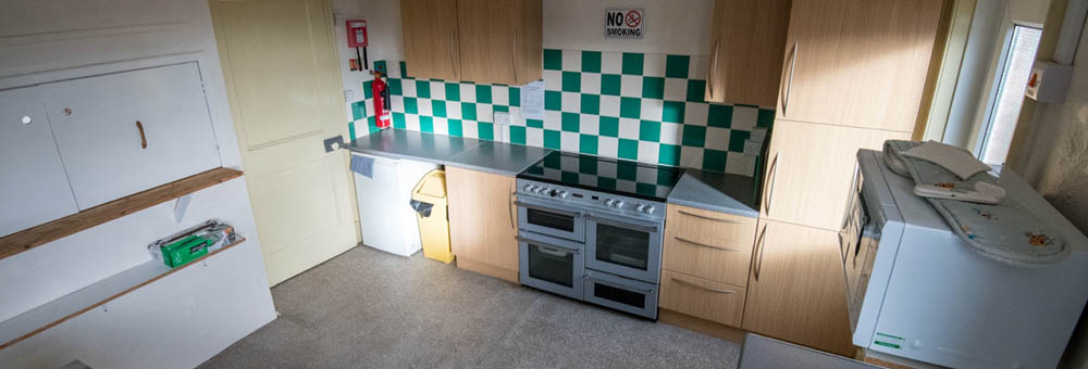 Newton Toney Wiltshire village image showing the Memorial Hall cooker