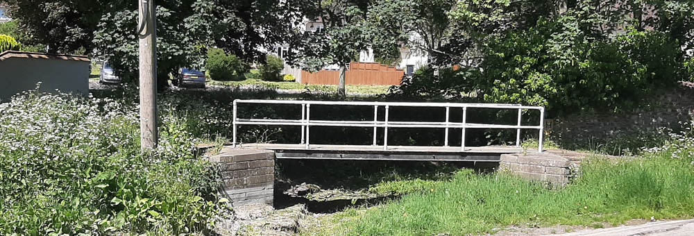 Newton Toney Wiltshire village River Bourne footbridge