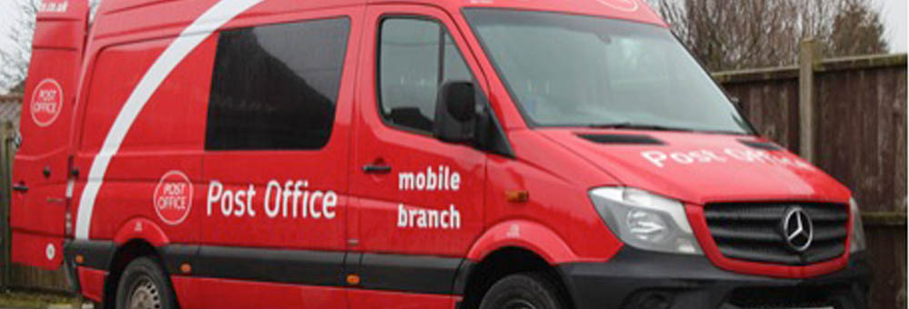 Newton Toney Wiltshire village Post Office van