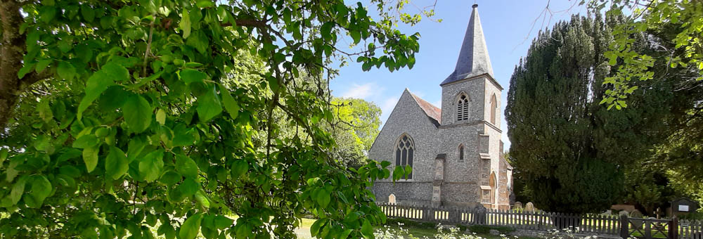 Newton Toney Wiltshire village image of St Andrews church